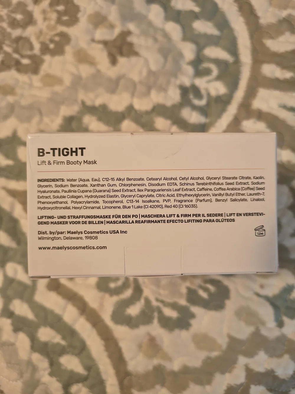 MAELYS B-Tight Lift & Firm Booty Mask - Pink & Orange